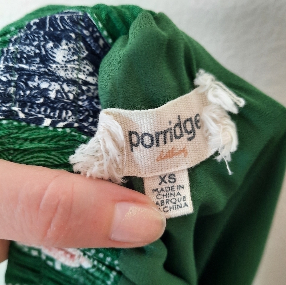 Anthropologie Green Graphic Midi Skirt - Picture 6 of 9